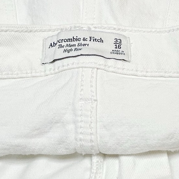 Abercrombie & Fitch High Rise Mom Short White Size 33 / 16 - Picture 4 of 6